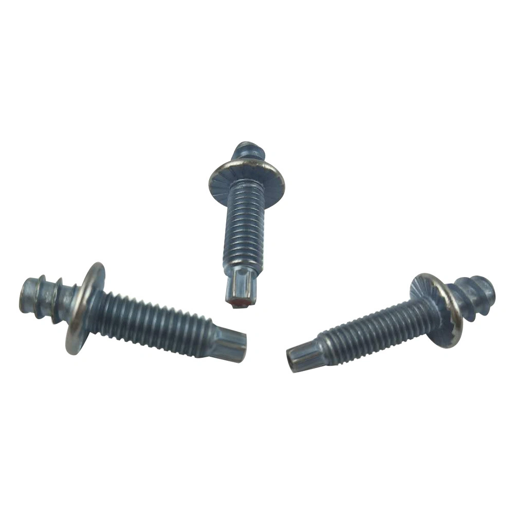 Double Thread Bolt with Six Lobe Head Stud Automotive Car Fastener Fixing Fitting Stud Self Tapping and Machine Thread /Torx Driver Stud Auto Spare Parts