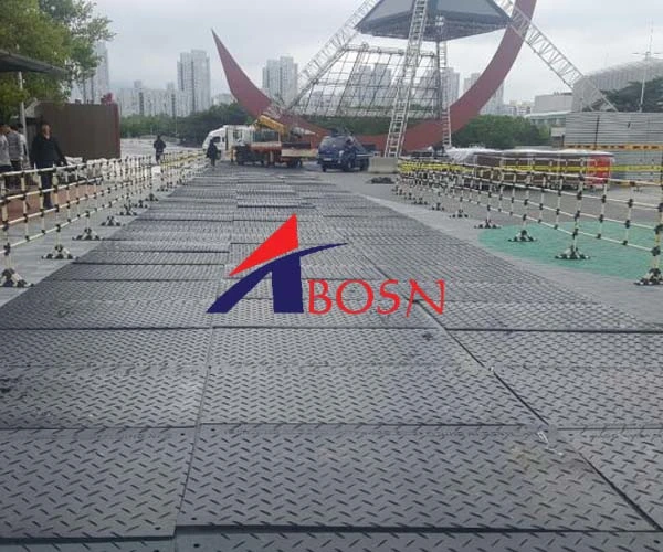 High Strength UHMWPE Ground Protection Mat Composite Road Plates