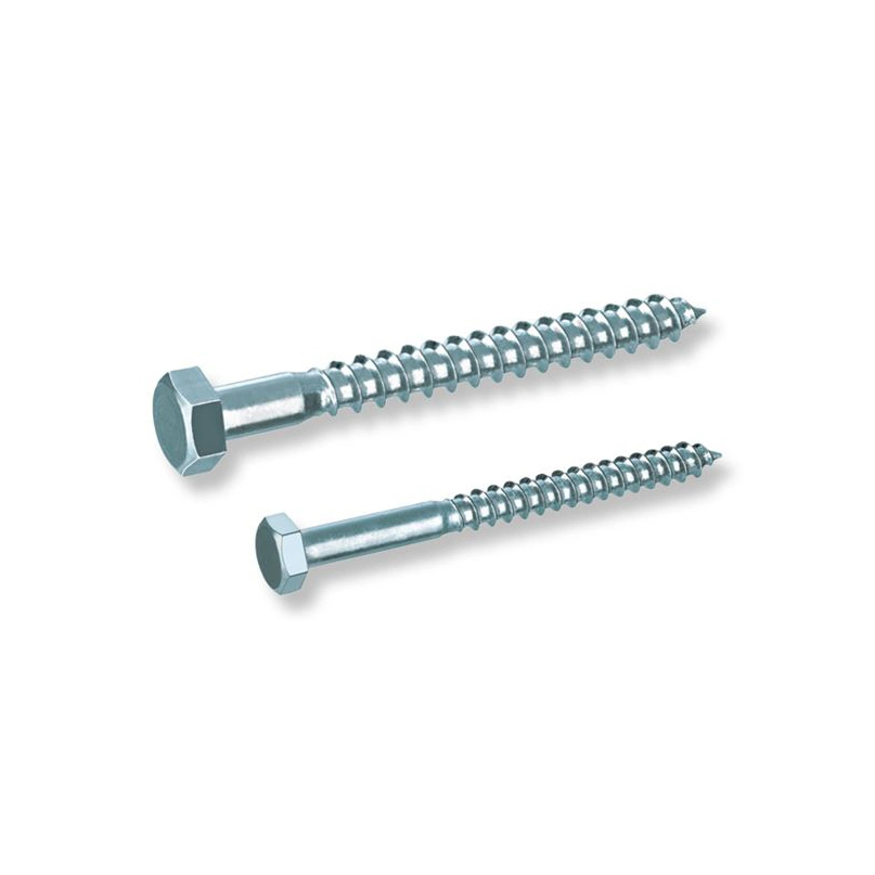 Factory Supply Carbon Steel Hex Long Concrete Screw DIN571 Wood Self Tapping Screw