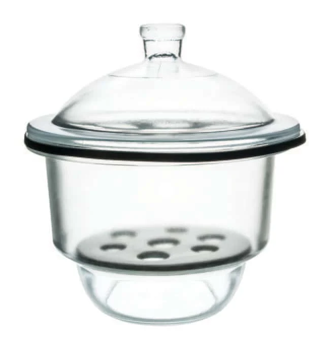 Glass Vacuum Desiccator with Ground in Stopcock and Porcelain Plate