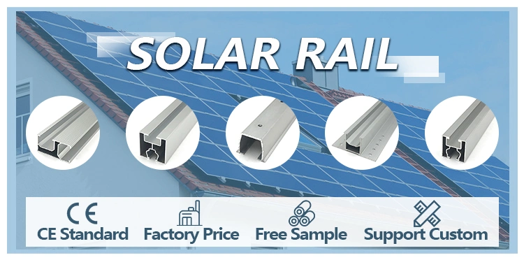 Good Quality 40*40mm Aluminum Solar Mounting Rail for Photovoltaic