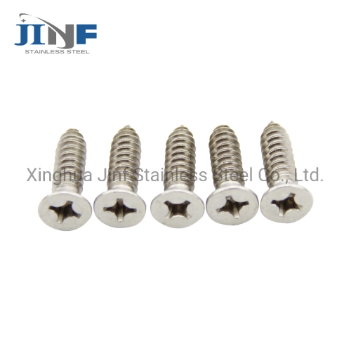 Stainless Steel 202 304 316 DIN7981 DIN7982 Self Tapping Screw