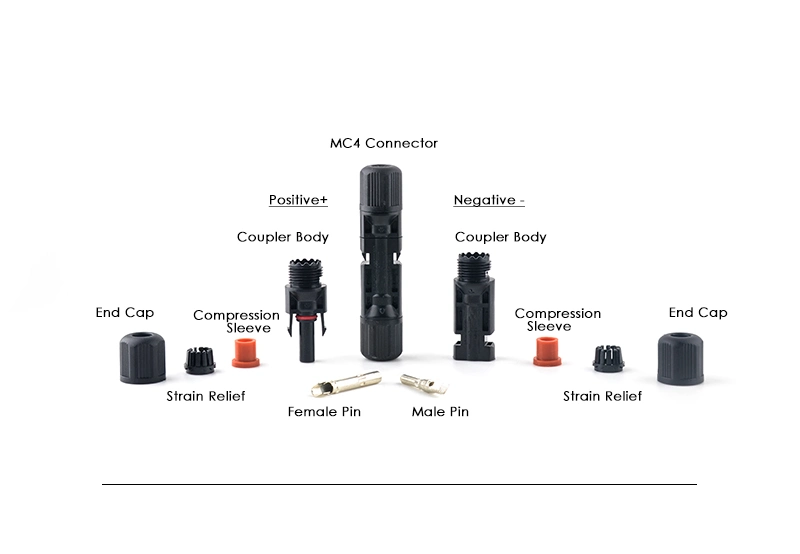 Waterproof Solar Panel Mc 4 Connector for Housing Solar System with Cable