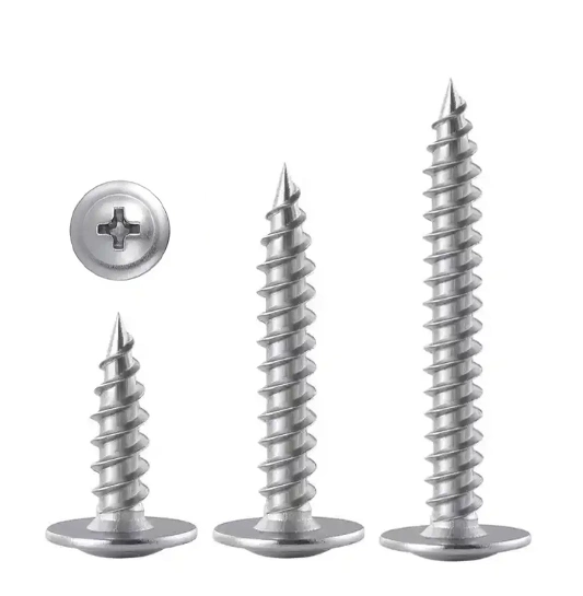 #10&times; 1&quot; Phillips Wafer Truss Head Wood Galvanized Iron Quick Metal Stainless Steel Self Tapping Screw