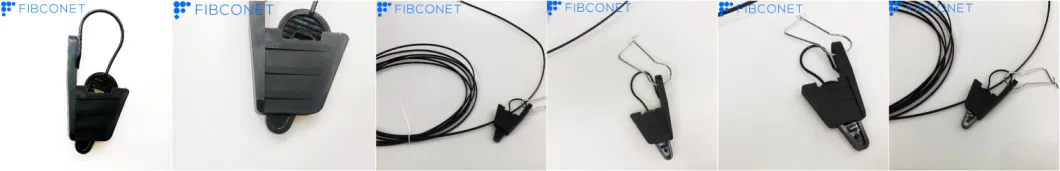 Fiber Optic / Optical Plastic Insulation Dead End Anchor Clamp for Aerial Telecommunication