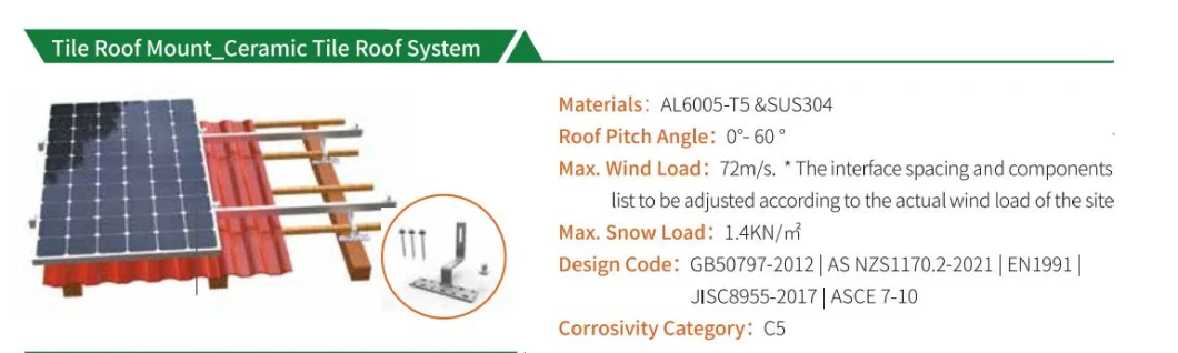 Solar Panel Wholesale Solar Europe Roof Tiles Roof Mounting System Tile Roof Mounting Hook Complete Solar System for Home