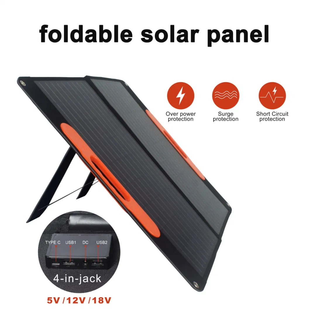 Foldable Solar Panel 200W 18V High Efficiency Compatible with Most Power Stations