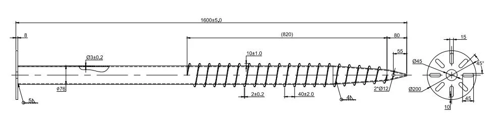 Hot-DIP Galvanized Ground Screw Anchor Screw Pile for Solar Ground Foundation