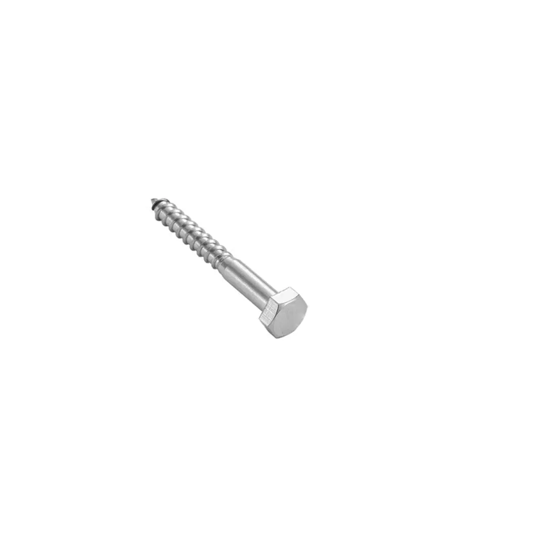 High Quality Stainless Steel DIN571 Hex Head Self Tapping Wood Screw