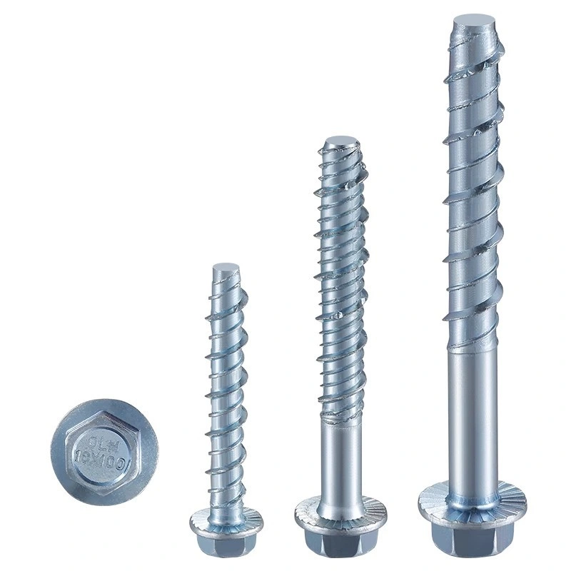 Hexagon Flange Cement Concrete Self Tapping Screws Concrete Anchor Bolts