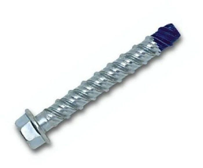 Dacromet Ruspert SS304+Ss410/Sscm435 Hex Flange Self Tapping Bi-Metal Concrete Bolt Screw