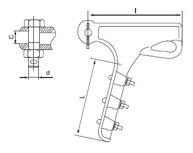 Nll Bolt Type Tension Clamp Aluminium Dead-End Strain Clamp