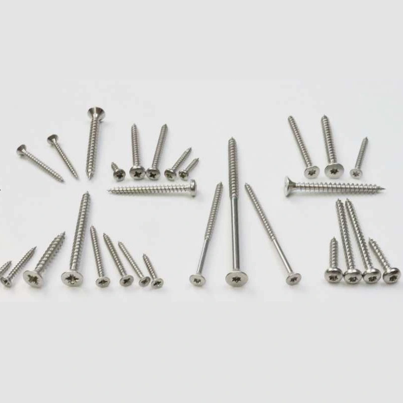 China Fitting Fastener A2-70 Cross Recess Pan Head Self Tapping Screw Stainless Steel 304 Round Head Sheet Metal Screw with Cheap Price