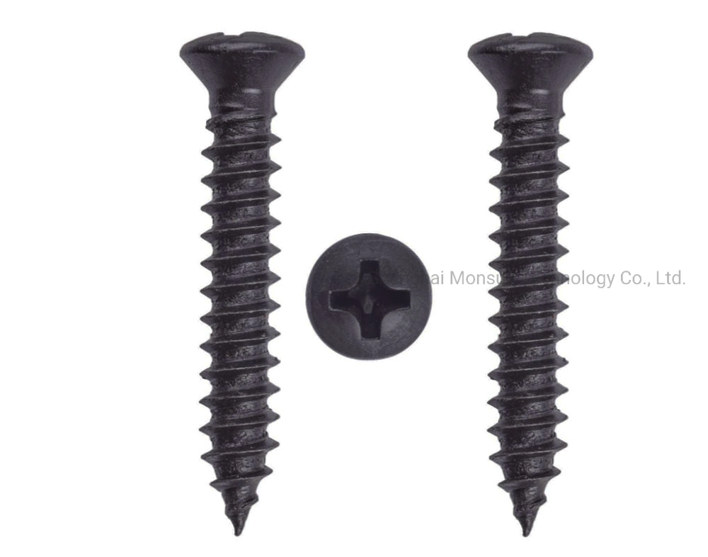 DIN 7983 Phillips Drive Cross Recess Raised Countersunk Oval Head Zinc Plated Self Tapping Screw for Sheet Metal