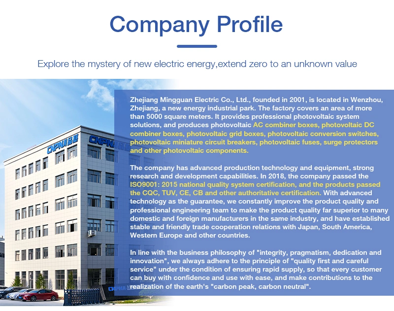 DC Solar Energy System Junction Box Mgv-Dcpv8 Photovoltaic Combiner Box