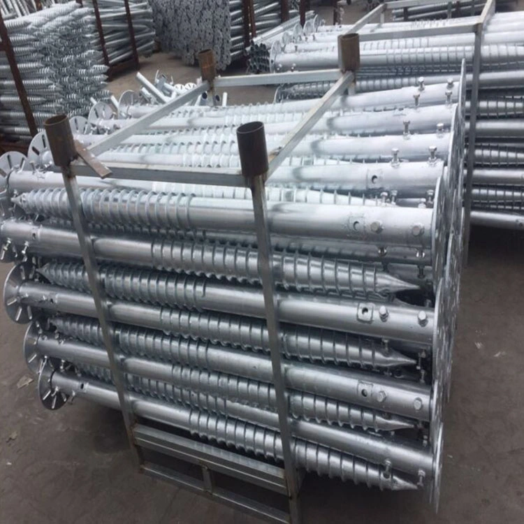 Customized Galvanized Steel Ground Screw Piles for Solar Mounting System Earth Ground Screw Anchor