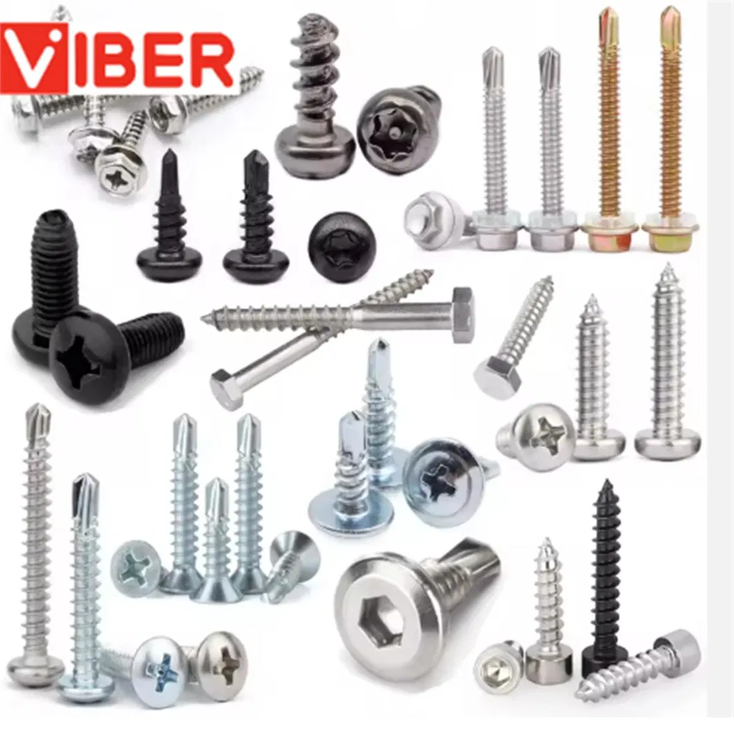 Countersunk Stainless Steel Steel Zinc Plated Metal Building Materials Roofing Self Tapping Screw