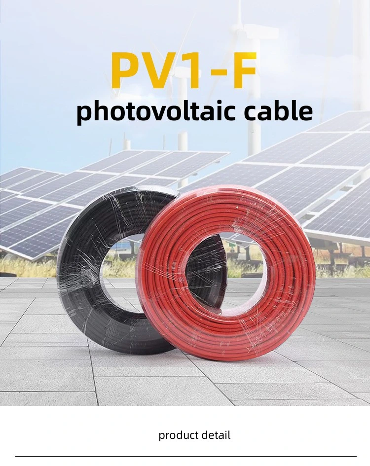 Super Solar PV Cable 4mm2 6mm2 DC Cable XLPE for Solar Panel