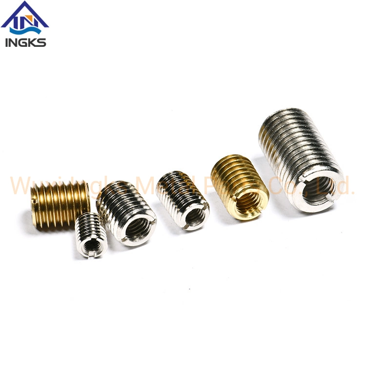 Hot Sale Stainless Steel 304 Cut End Flange Head Slotted Self Tapping Thread Insert Nut