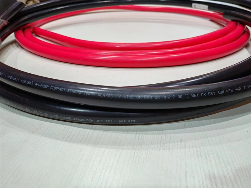 cUL and CSA Certified 10 AWG Photovoltaic Wire PV Solar Cable DC 2000V 1000V