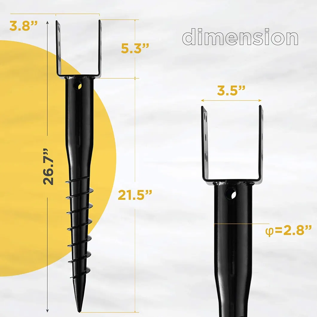 No Dig Ground Anchor for Mailbox Posts and Fence Posts
