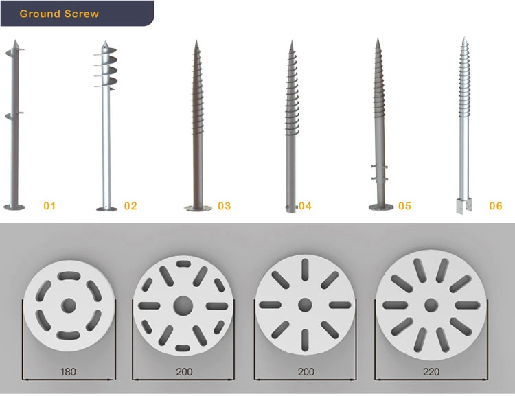 Profession Manufacturer OEM Ground Screw Piple for Solar Power Construction