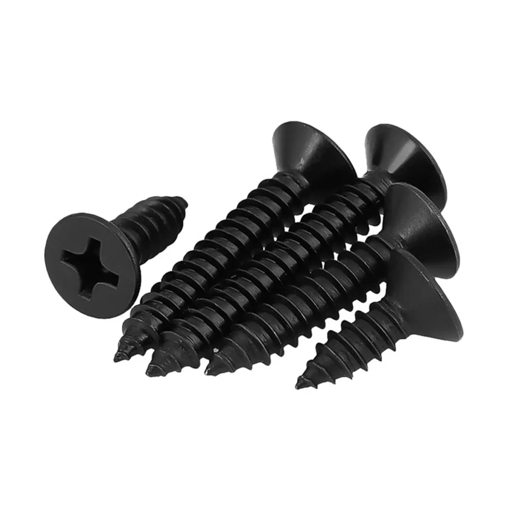 Customized Black Phosphate Gypsum Drywall Screws White Yellow Zinc Hex Head Self Tapping