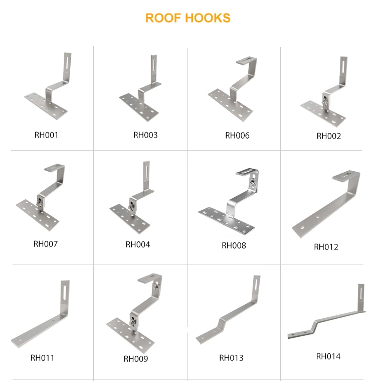 Wholesale Solar Related Products Stainless Steel Solar Panel Mounting Bracket Tile Solar Roof Hook