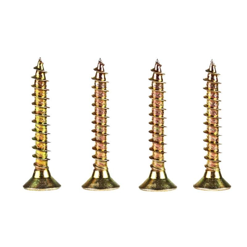 Yellow Zinc Plated Self Tapping Wood Screw Chipboard Screw