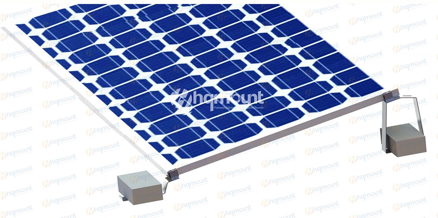 Solar Bracket One Row with Landscape PV Mounting System for Ballast Type