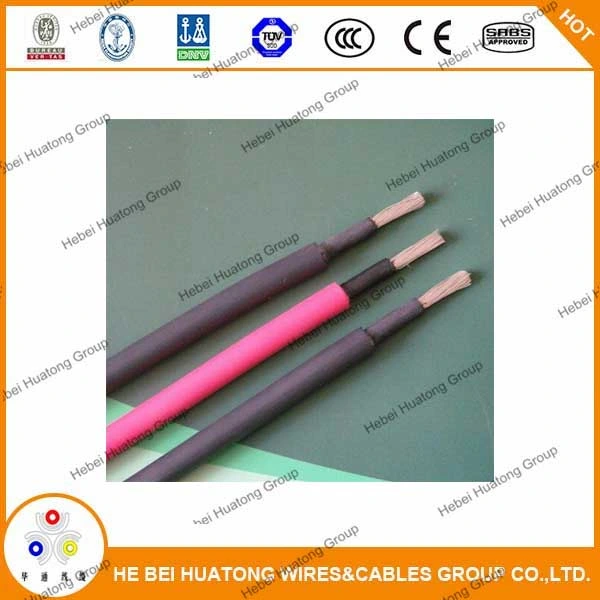 TUV Approval Xlpo Insulated Tinned Copper Solar Wire 4mm 6mm 10mm 16mm 25mm 35mm PV Cable DC Solar Power Cable