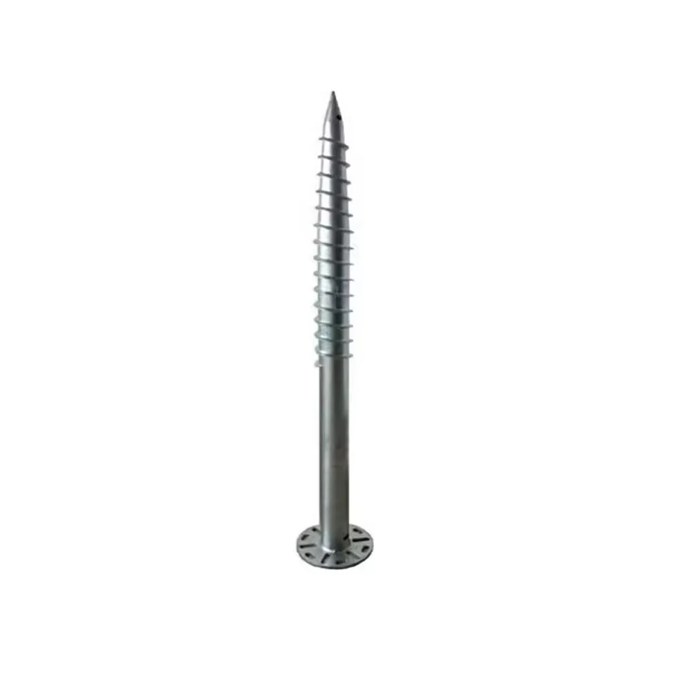 Solar Mounting System Common Use Screw Pile Galvanized No Dig Ground Screw Pole Anchor Solar Ground Screw