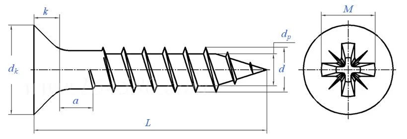 10mm Heavy Duty Self Tapping Screws for Treated Wood