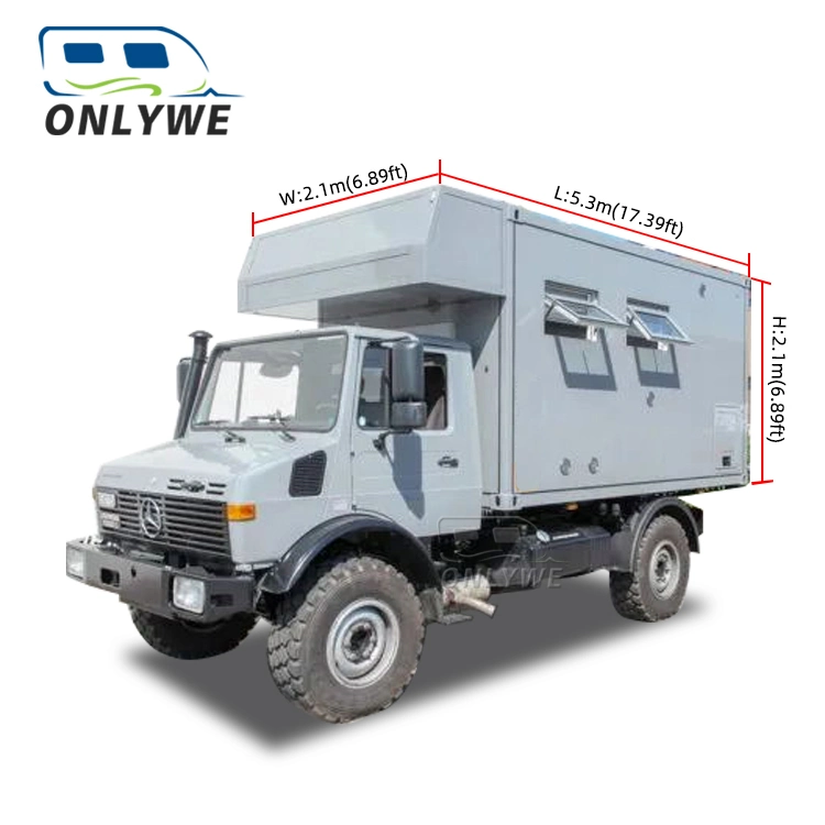 Onlywe off Road Pickup Truck Expedition Vehicle Truck Box Camper Van with Shower