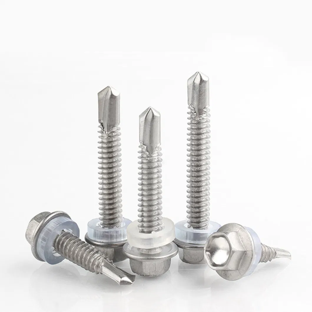 China Factory Price Stainless Steel/ Carbon Steel Customized Size M3/M4/M5/M6 Washers Drill Tail Screws Self-Tapping Screws