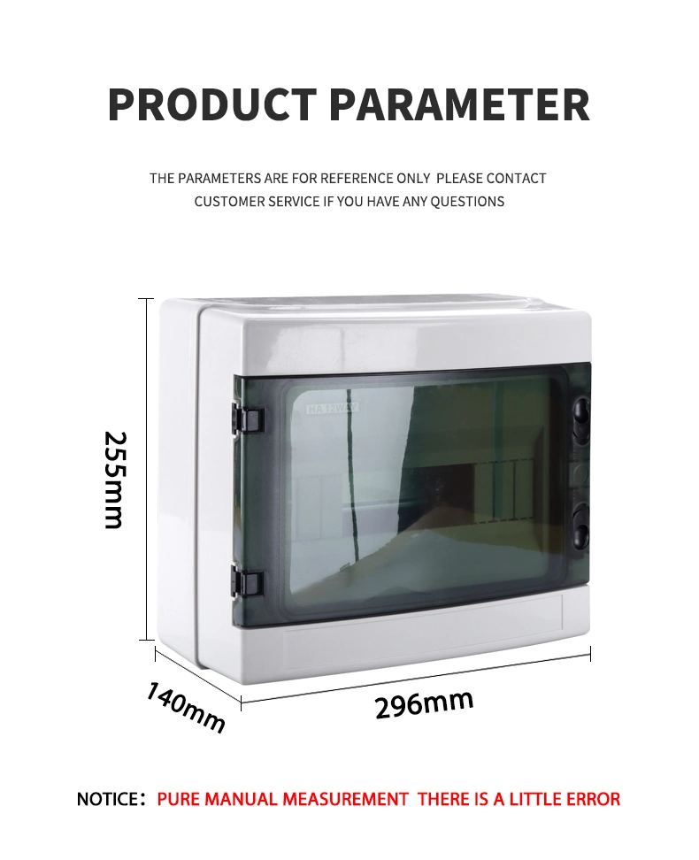 12 Ways Plastic Junction Box Mounting Bracket/Power Distribution Box/MCB Distribution Board Breaker Box Manufacture for Solar System