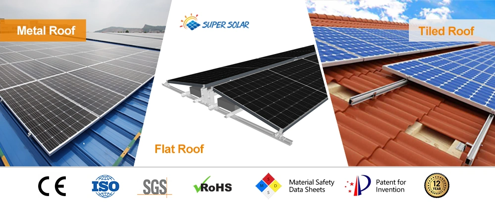 Solar Panel Awning Mount Solarhalterung Balkon Solar Tile Roof Mounting