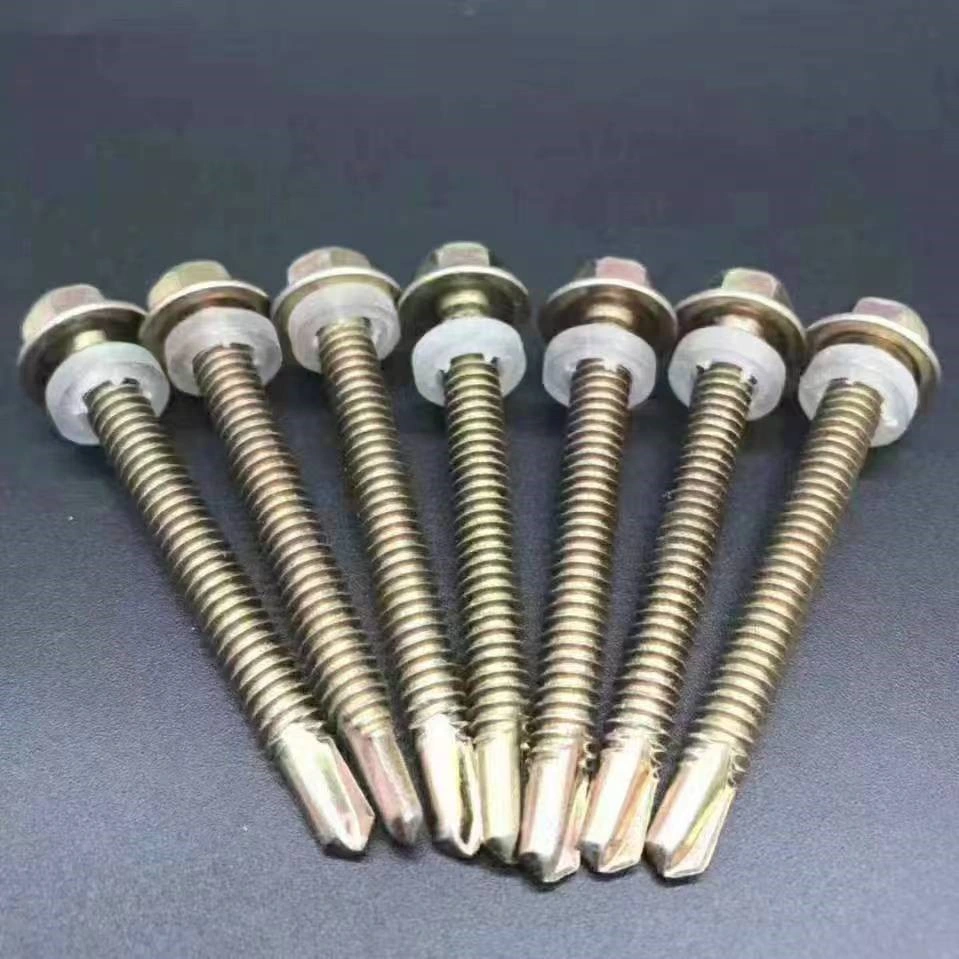 Factory Custom Non-Standard Wood Screws for Hexagon Flange Power Screw Drivers Self-Tapping Machine Screw