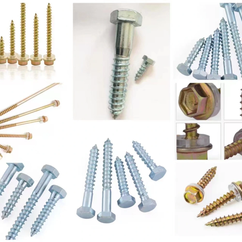 Factory Custom Non-Standard Wood Screws for Hexagon Flange Power Screw Drivers Self-Tapping Machine Screw