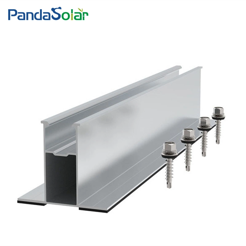 Pandasolar Hot DIP Galvanized Solar Fittings Floor Mounting Bracket Ground Screw