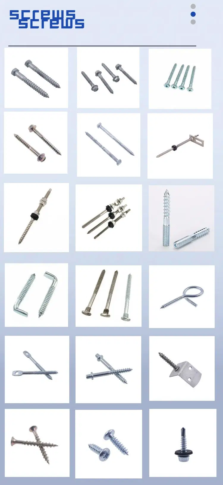 Stainless Steel Hex Bolt/Carriage Bolt/Anchor Bolt/Flange Bolt/T Bolt/Square Head Bolt/Hex Socket Cap Screw/Square Bolt/Wing Bolt/Eye Bolt/Knurled Bolt/U Bolt