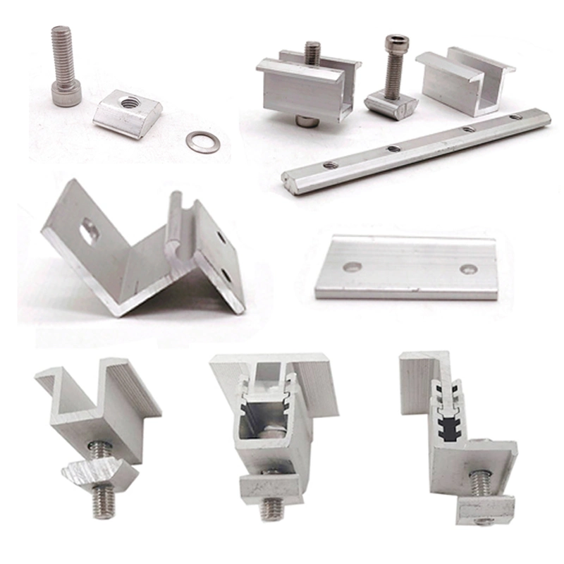 Strain End Clamps for Solar Panel Glass Stainless Steel 316 End Clamps for Solar Middle Clamps Panel Mounting