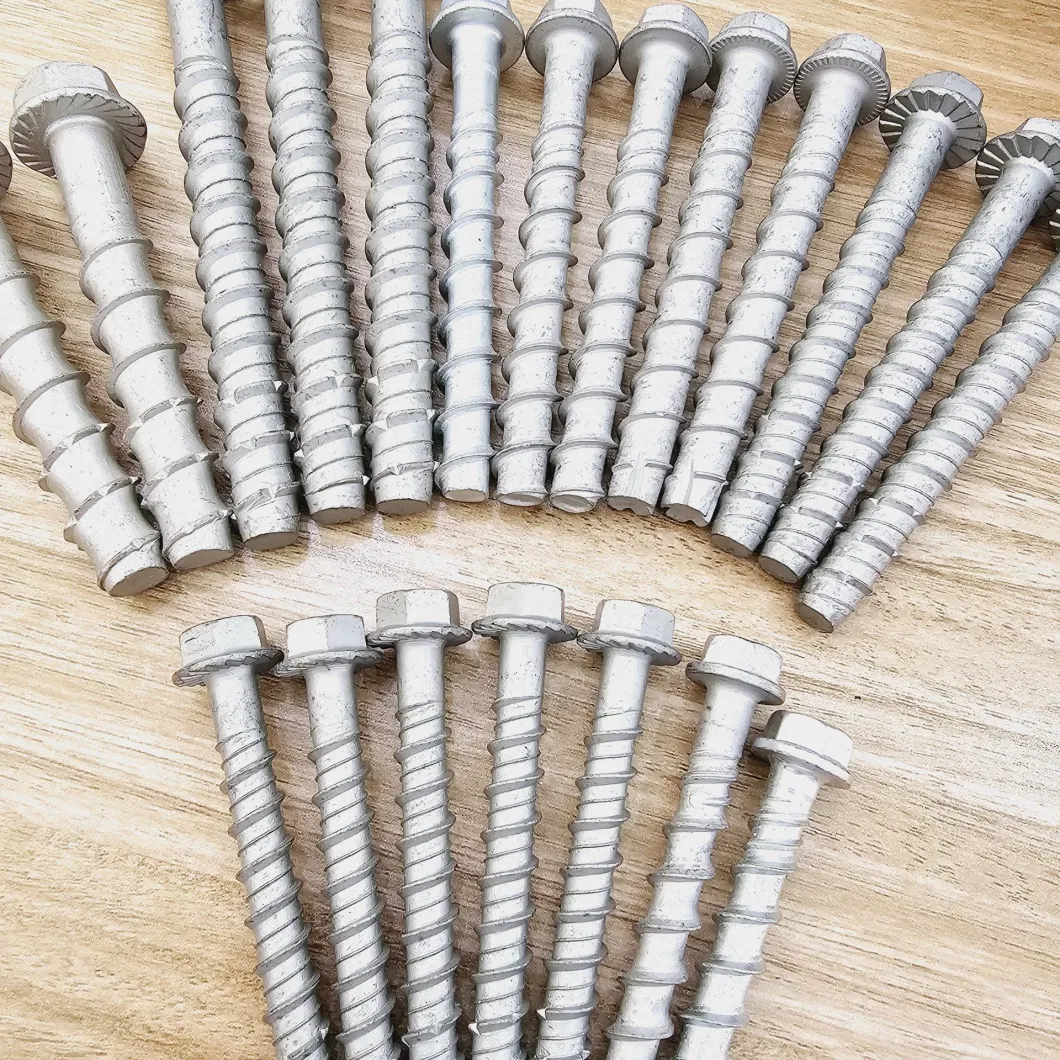 Hexagon Flange Cement Concrete Self Tapping Screws Concrete Anchor Bolts