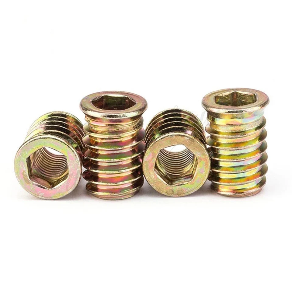 Brass Flange Slotted Self-Tapping Threaded Insert Nut