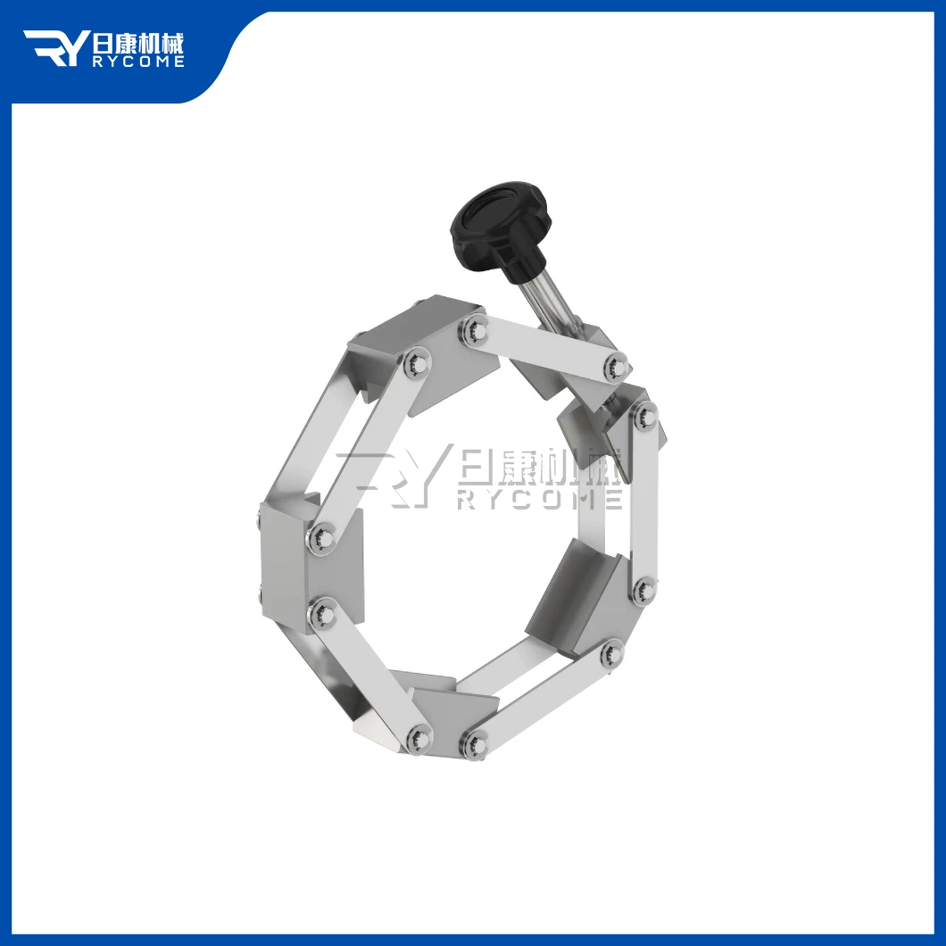 Rycome Flange Component Fitting China Distributor Kf80cc Kf100cc Kf125cc Kf160cc Kf200cc Kf250cc Large Stainless Steel Kf Vacuum Chain Clamp for Pipe Fittings