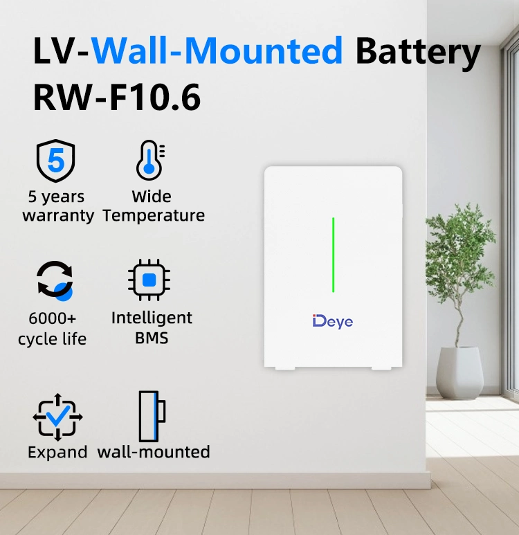 Deye Ess RW-F10.6 LiFePO4 Battery Energy Storage Systems