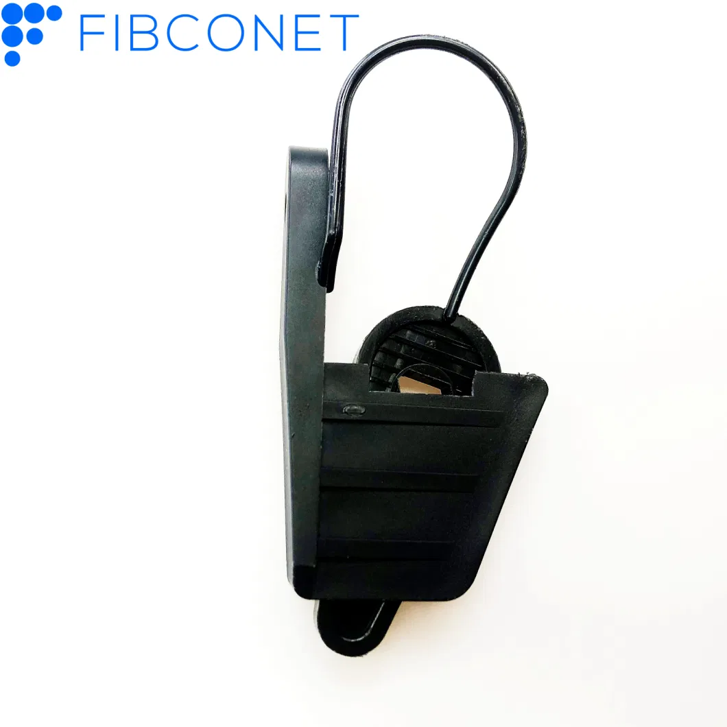 Fiber Optic / Optical Plastic Insulation Dead End Anchor Clamp for Aerial Telecommunication