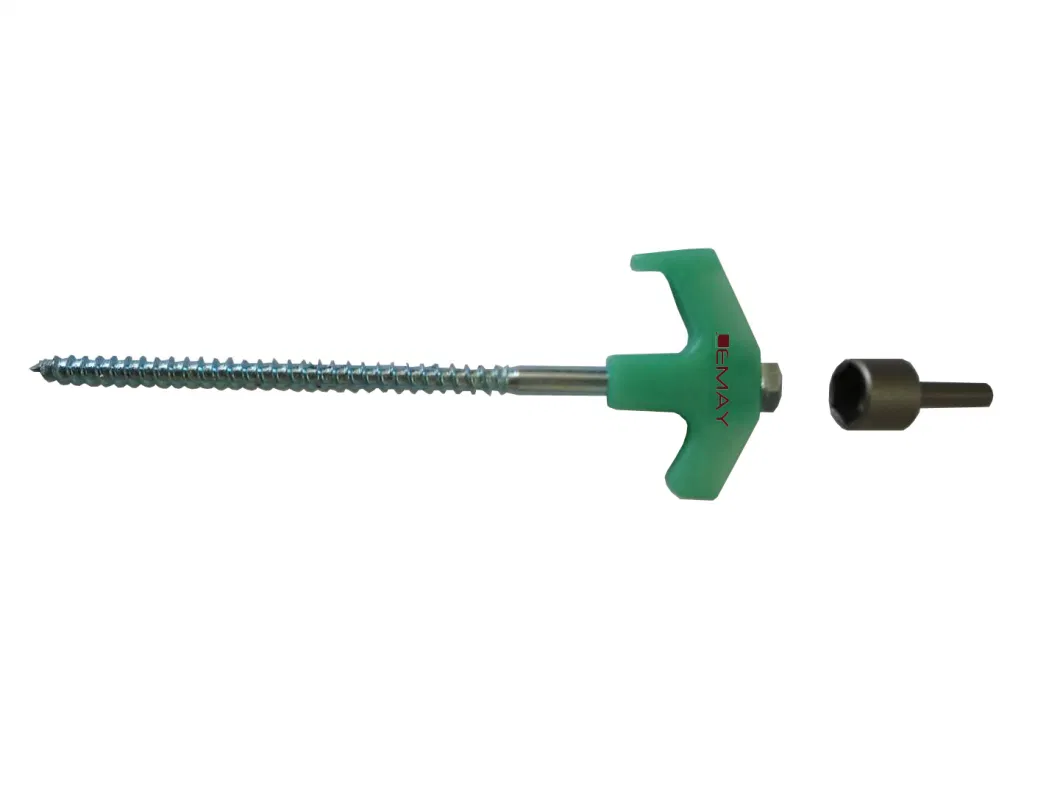 Screw Ground Peg with Automatic Sleeve