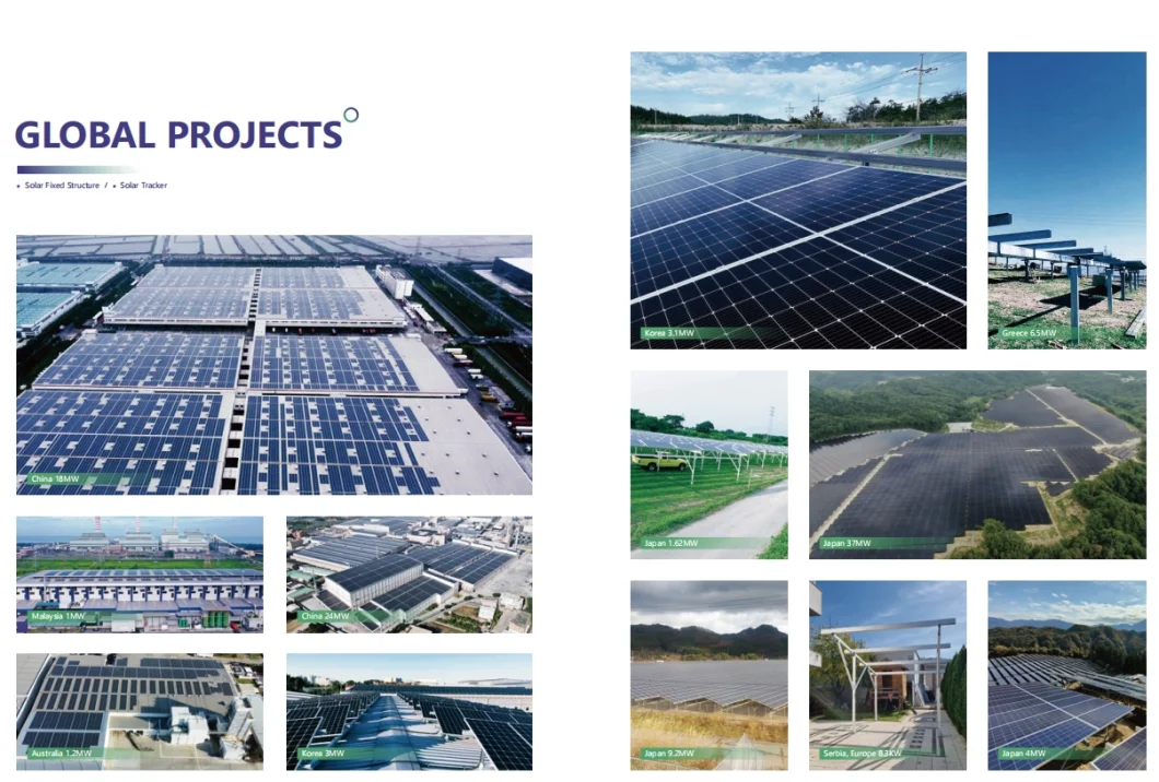 Photovoltaic Tracker Solar Power Tracking System Automatic Sun Tracking System One Axis Solar Tracker