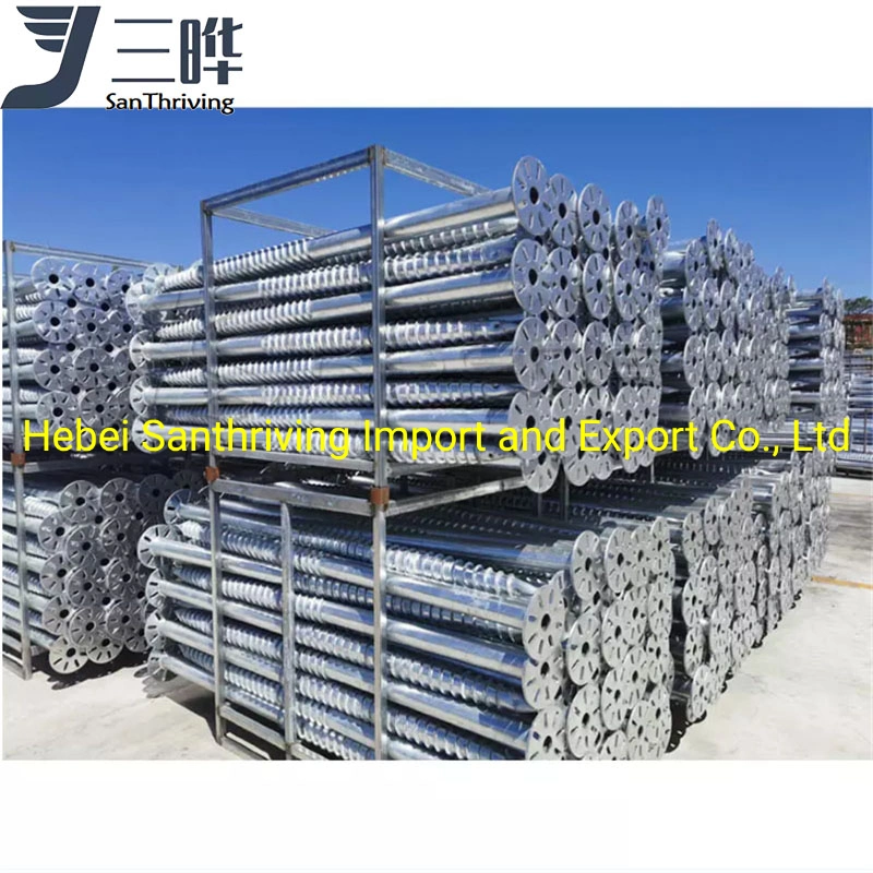 Solar Structure Helical Ground Screw Pile Galvanized for Timber House